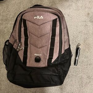 Fila Men's Black and Purple Backpack